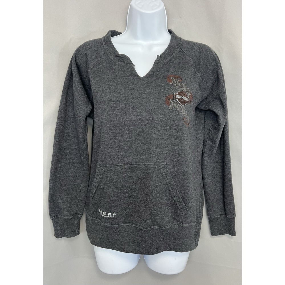 Harley Davidson Women's multi Sweatshirt Gray Sz Small